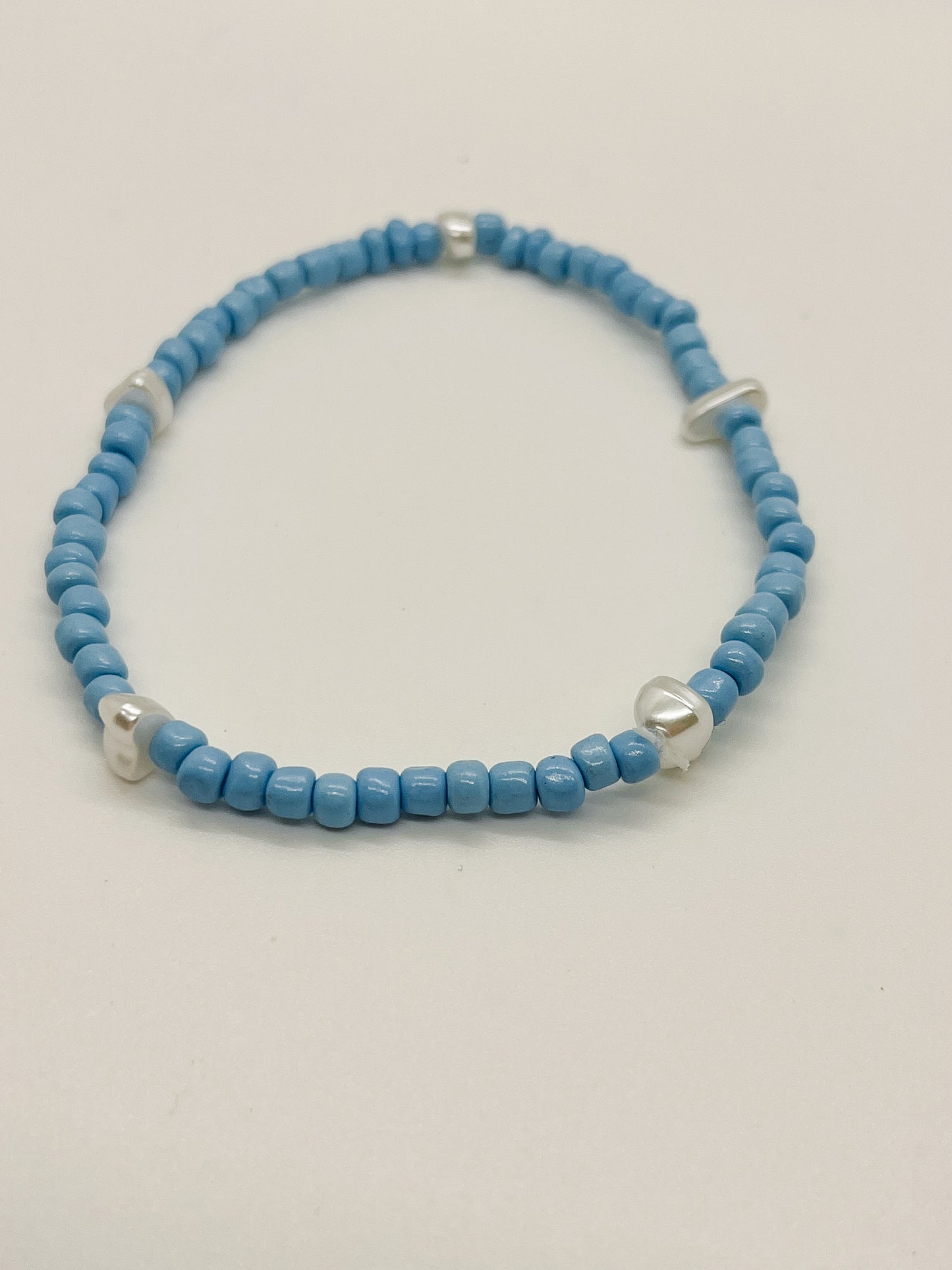 Light blue Pearl anklet/bracelet