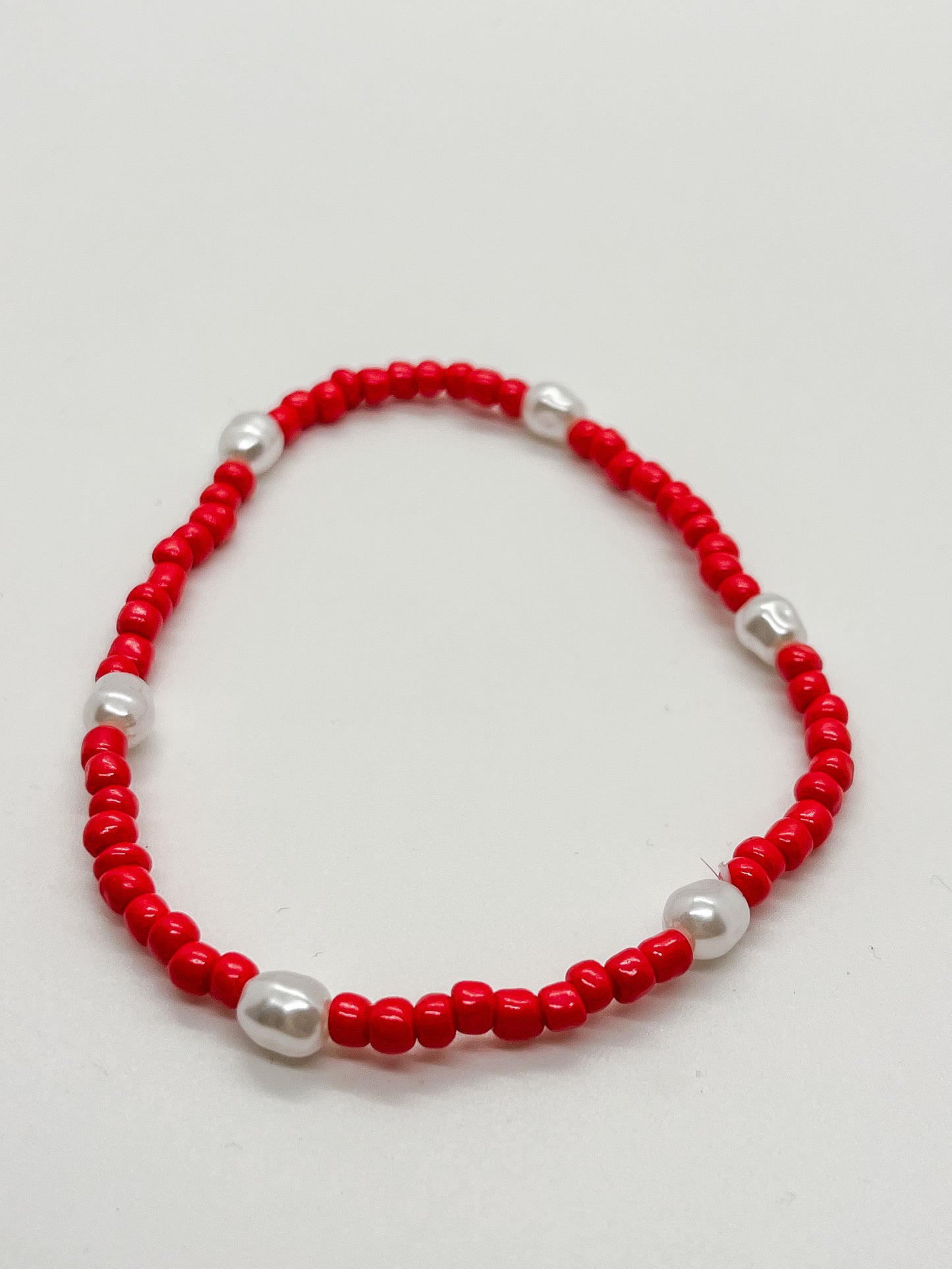Coral pearl anklet/bracelet