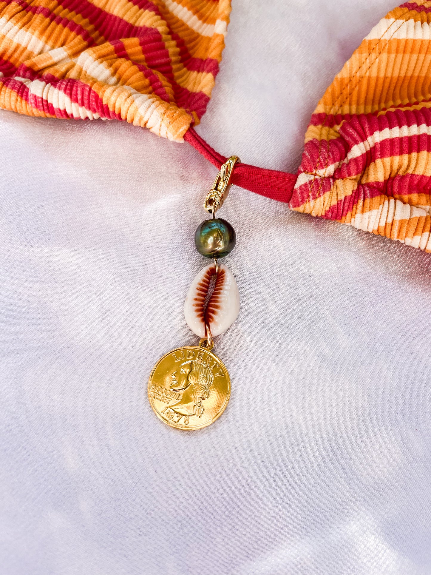 Coral bikini charm