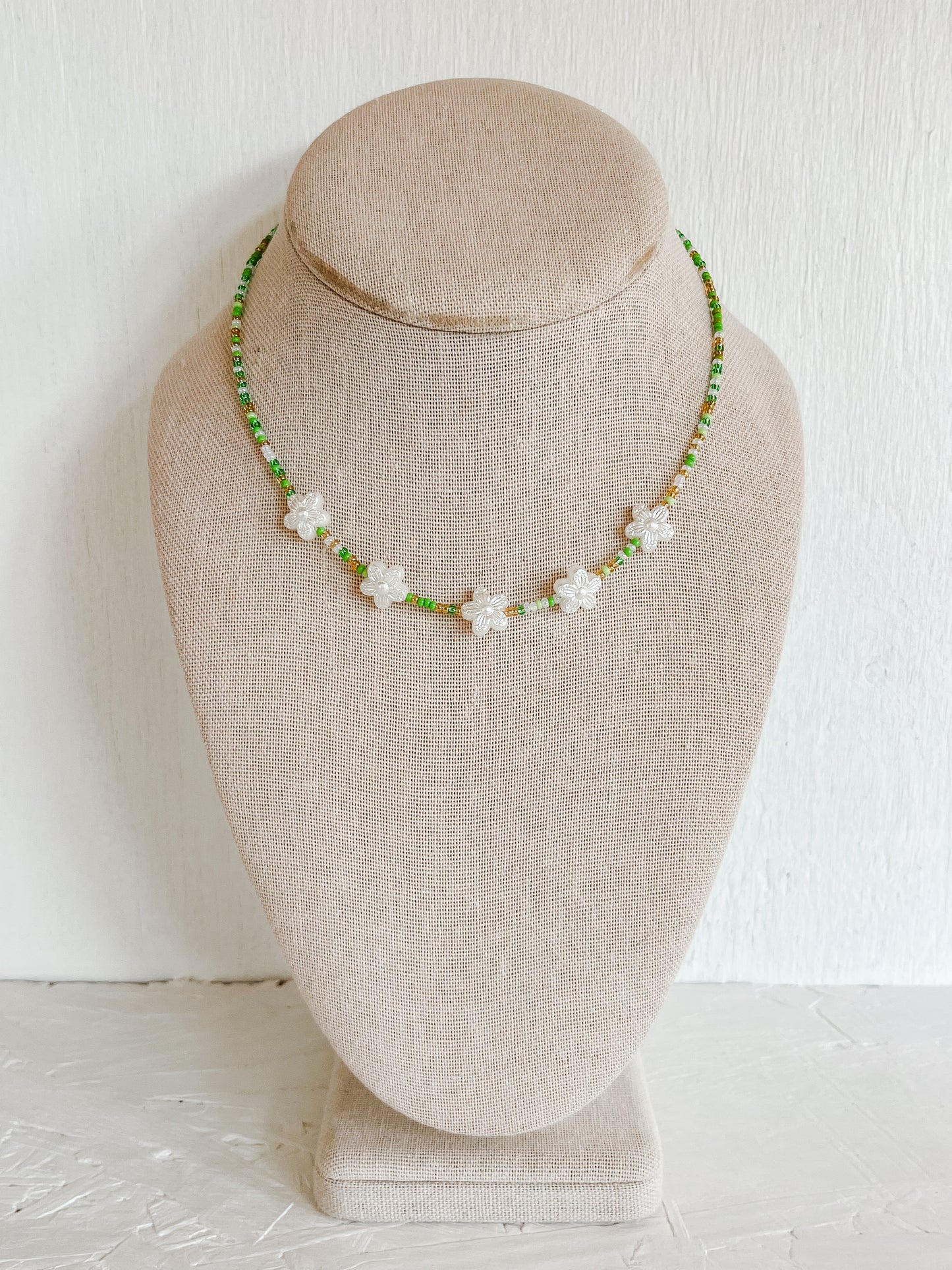 Mixed greens flower choker