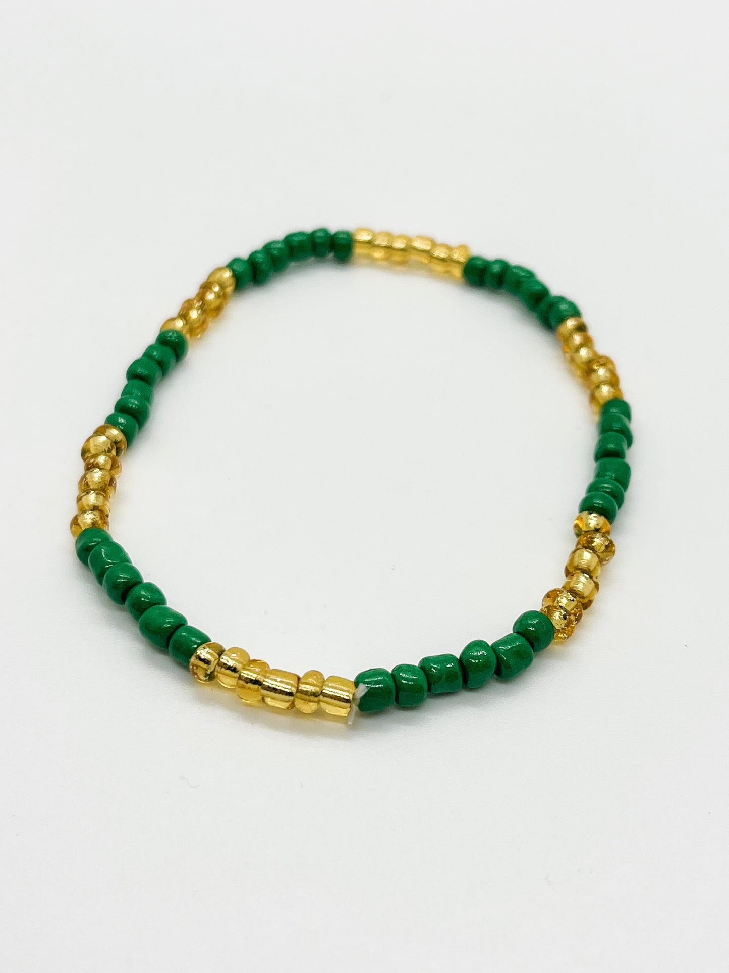 Green & Amber anklet/bracelet