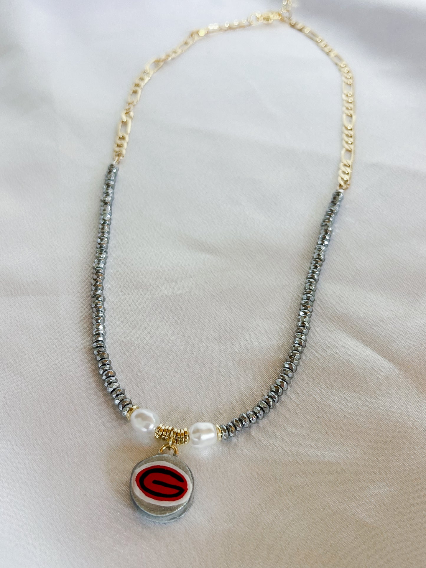 Silver “G” necklace