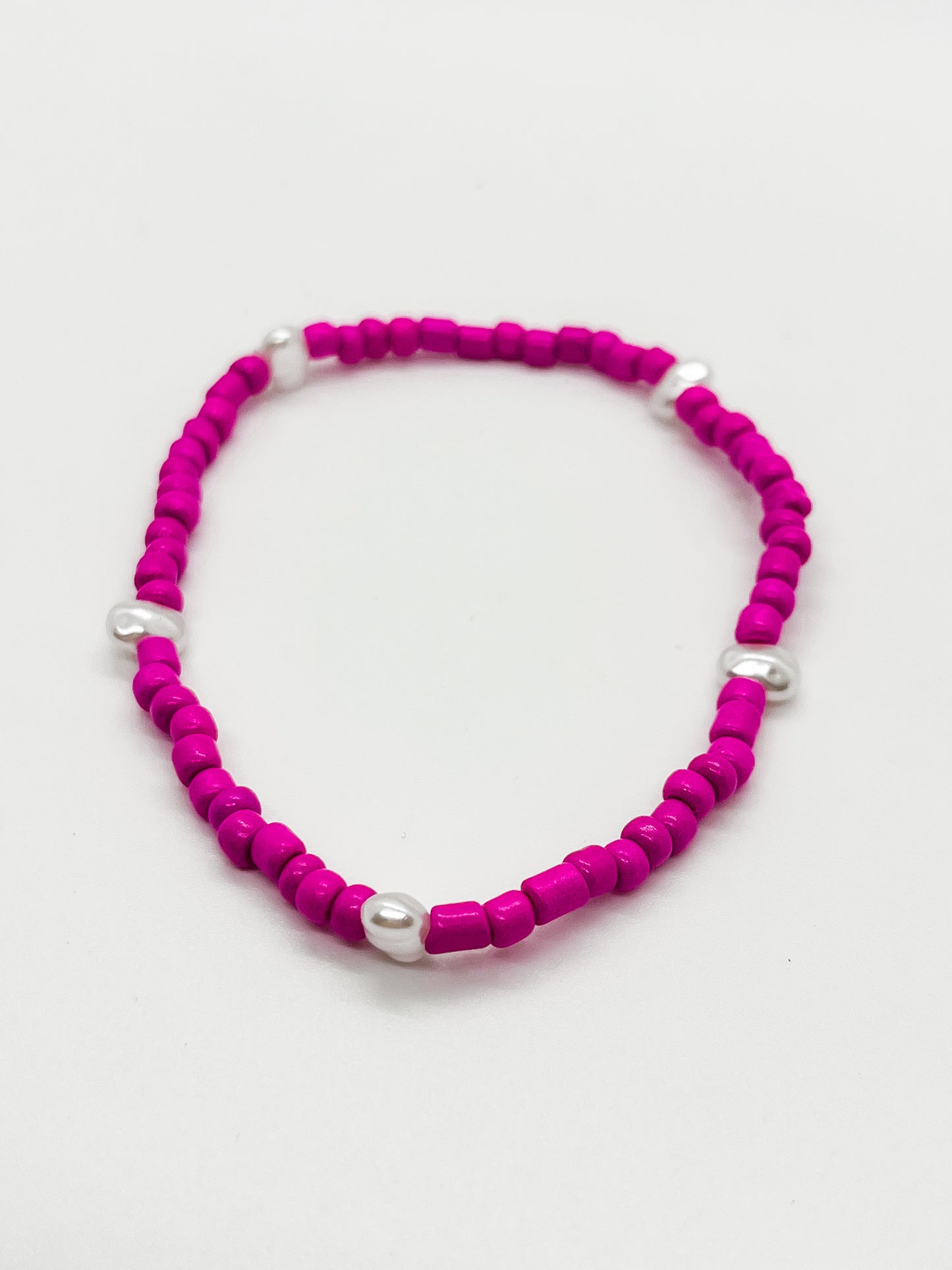 Hot pink pearl anklet/bracelet