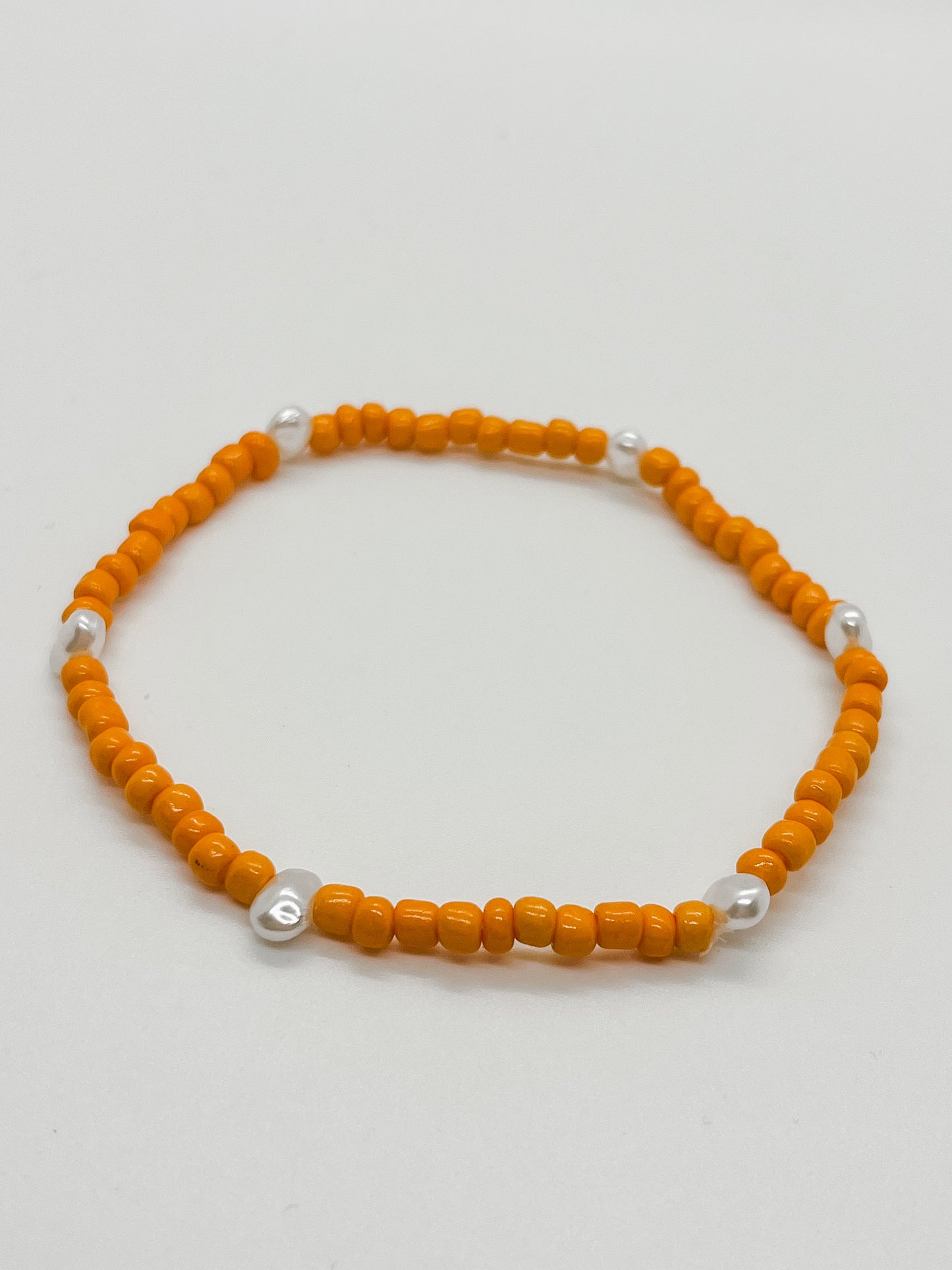 Orange pearl anklet/bracelet