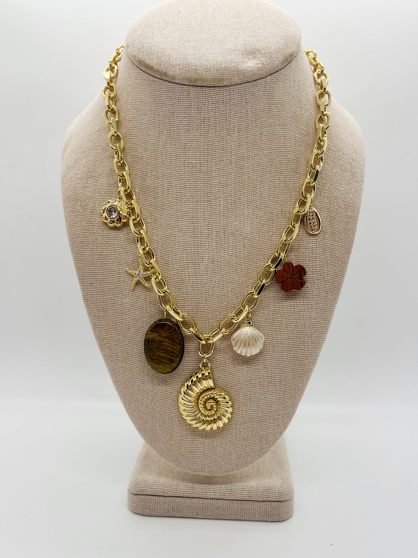Island Time charm necklace