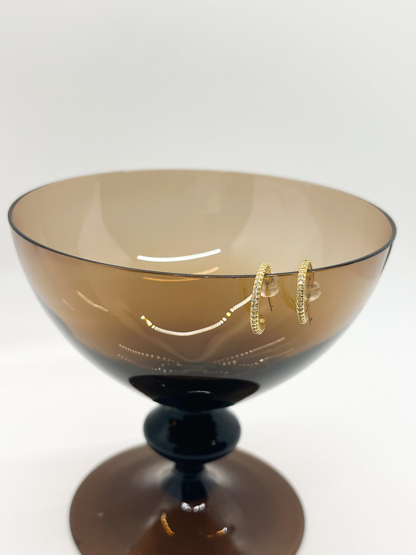 Small pavè hoops