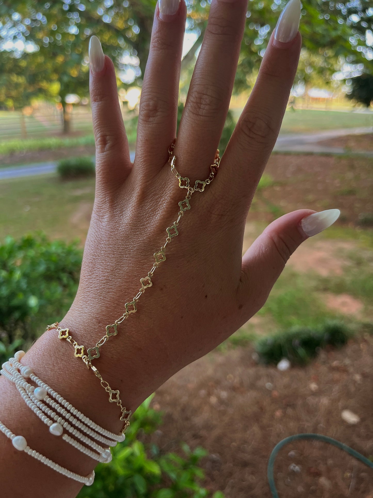 Iris hand chain