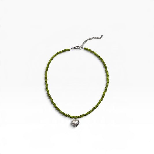 Green Heart Necklace