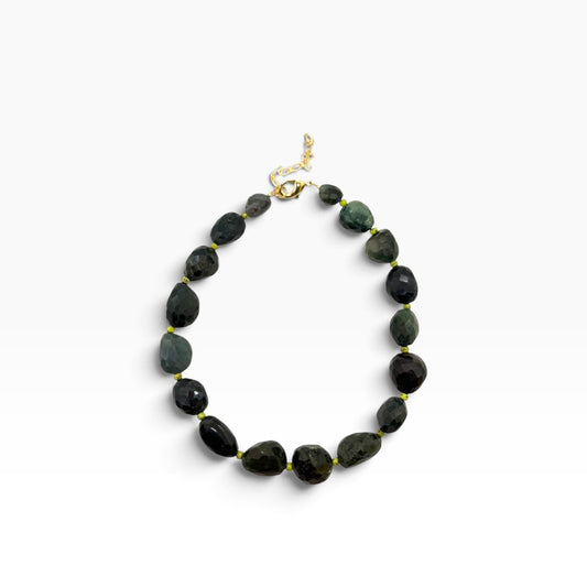 Indian Bloodstone & Green Necklace