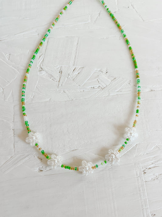 Mixed greens flower choker