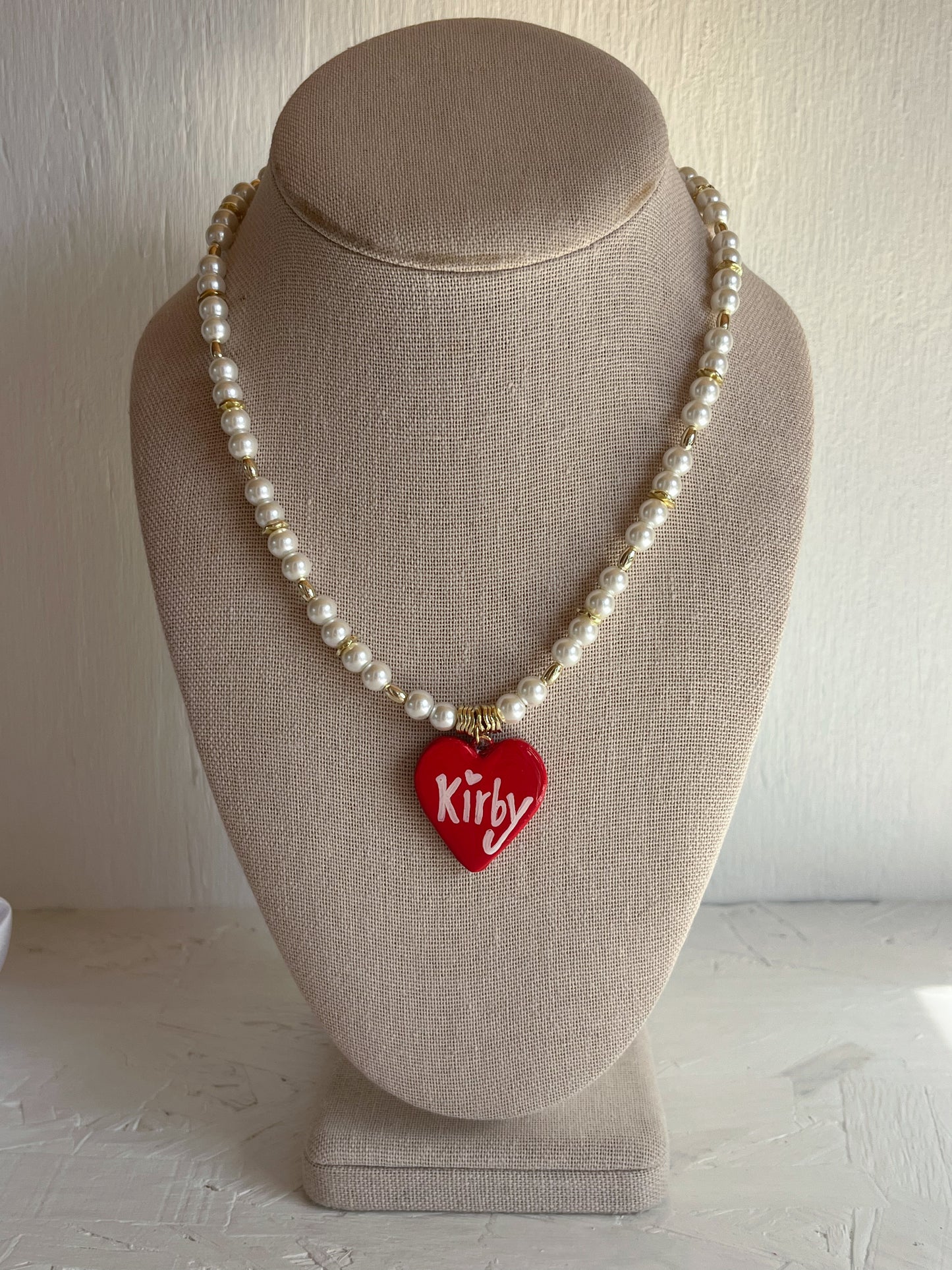 Kirby heart necklace