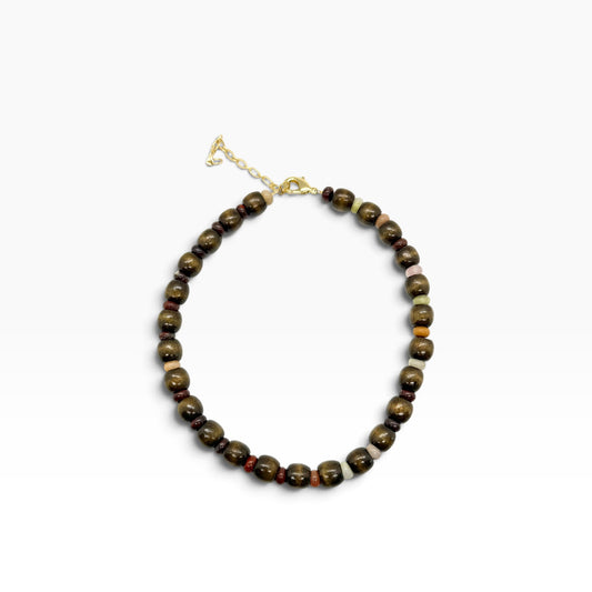 Jasper & Wood Necklace
