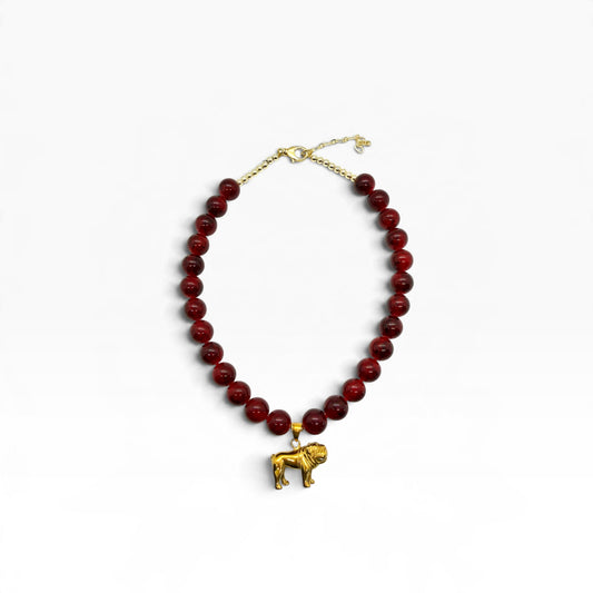 Red Bulldog Necklace