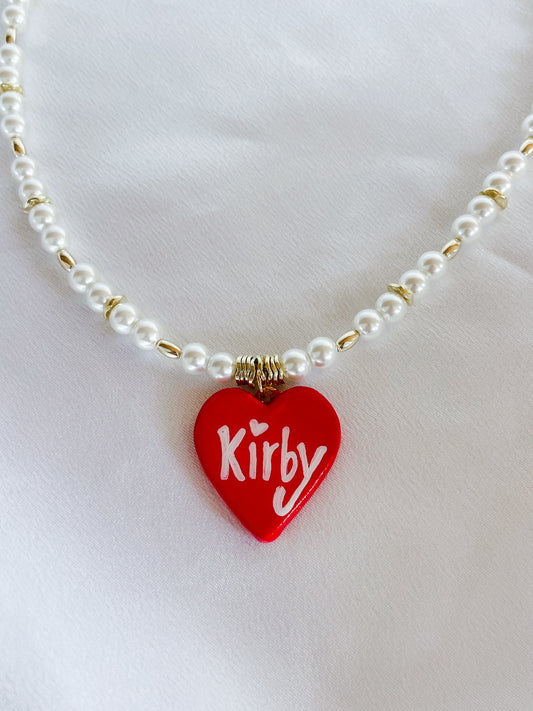 Kirby heart necklace