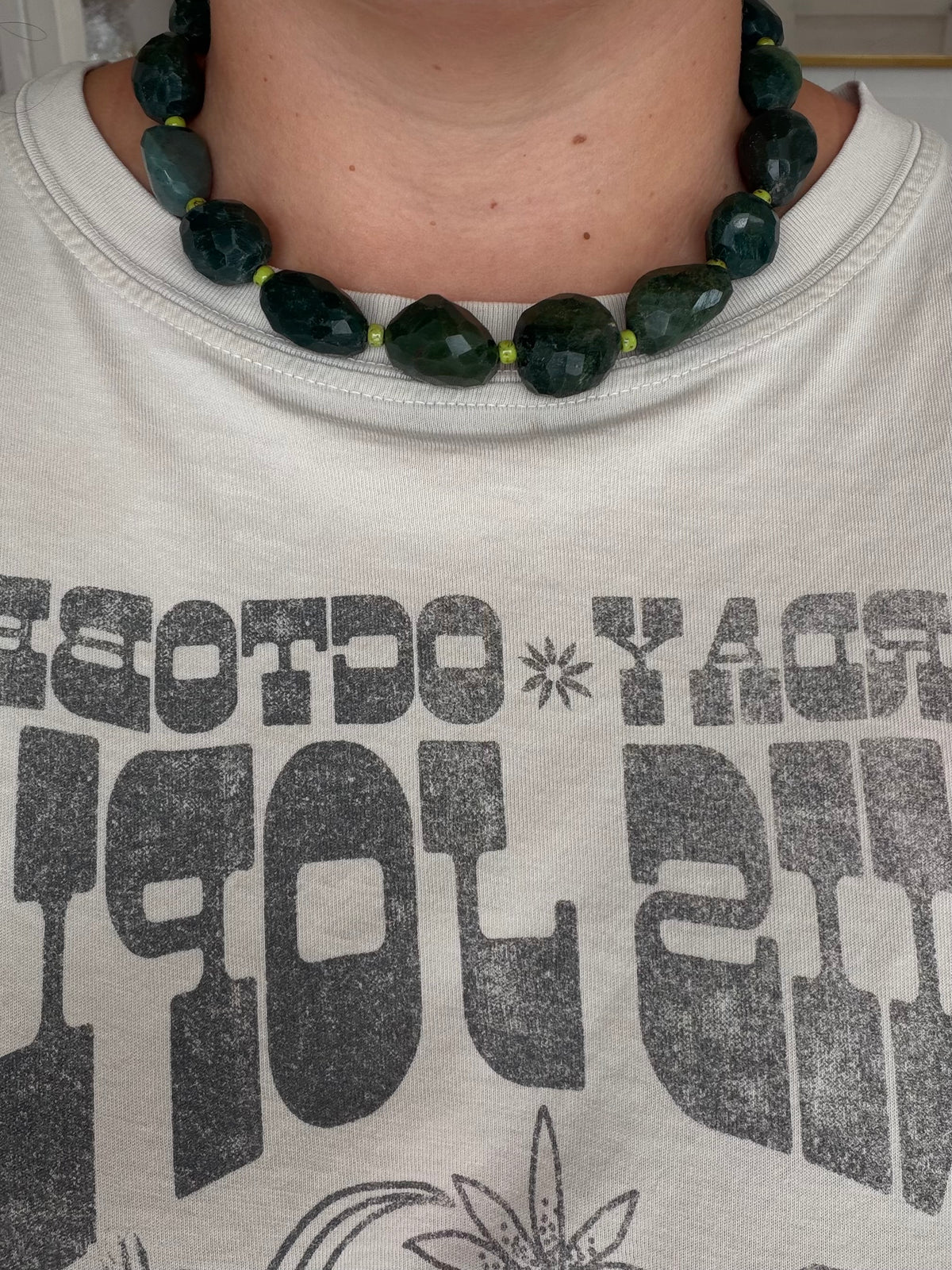 Indian Bloodstone & Green Necklace