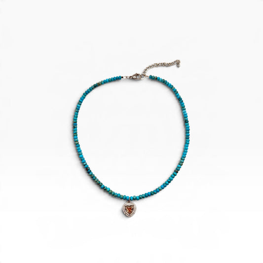Turquoise Heart Necklace