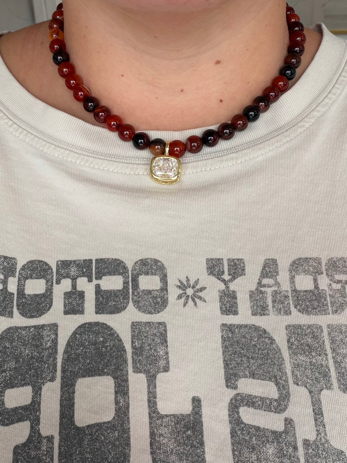 Rust Agate Necklace