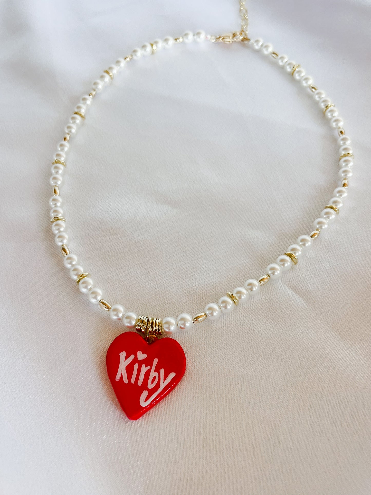 Kirby heart necklace