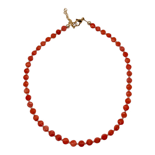 Peach necklace