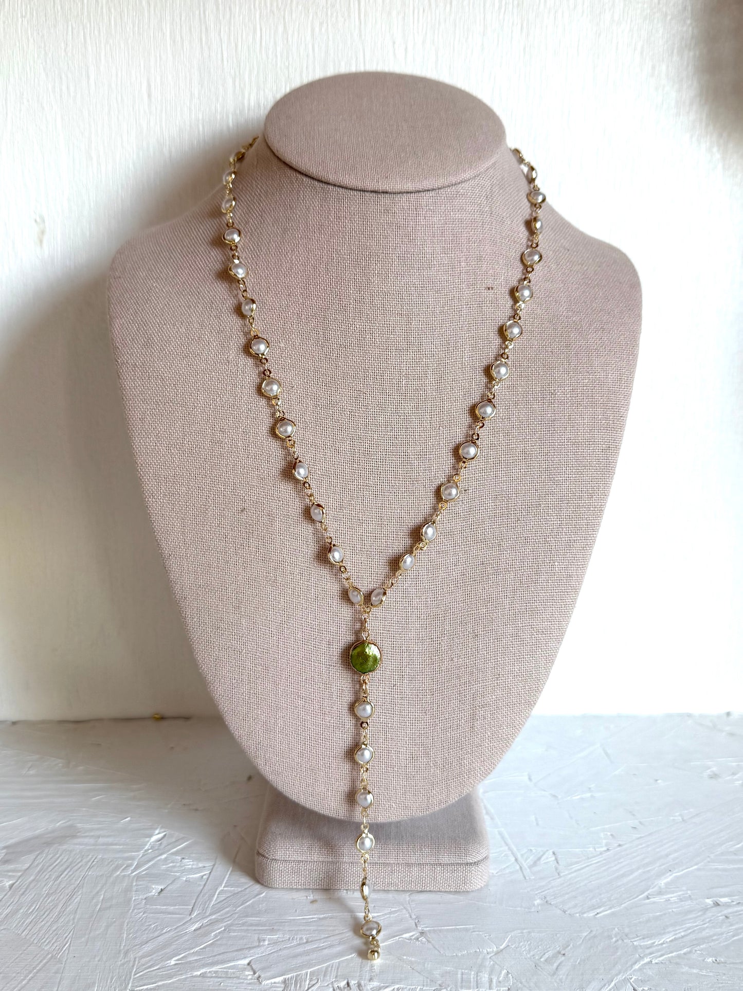 Pearl Chain Lariat