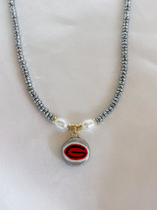 Silver “G” necklace