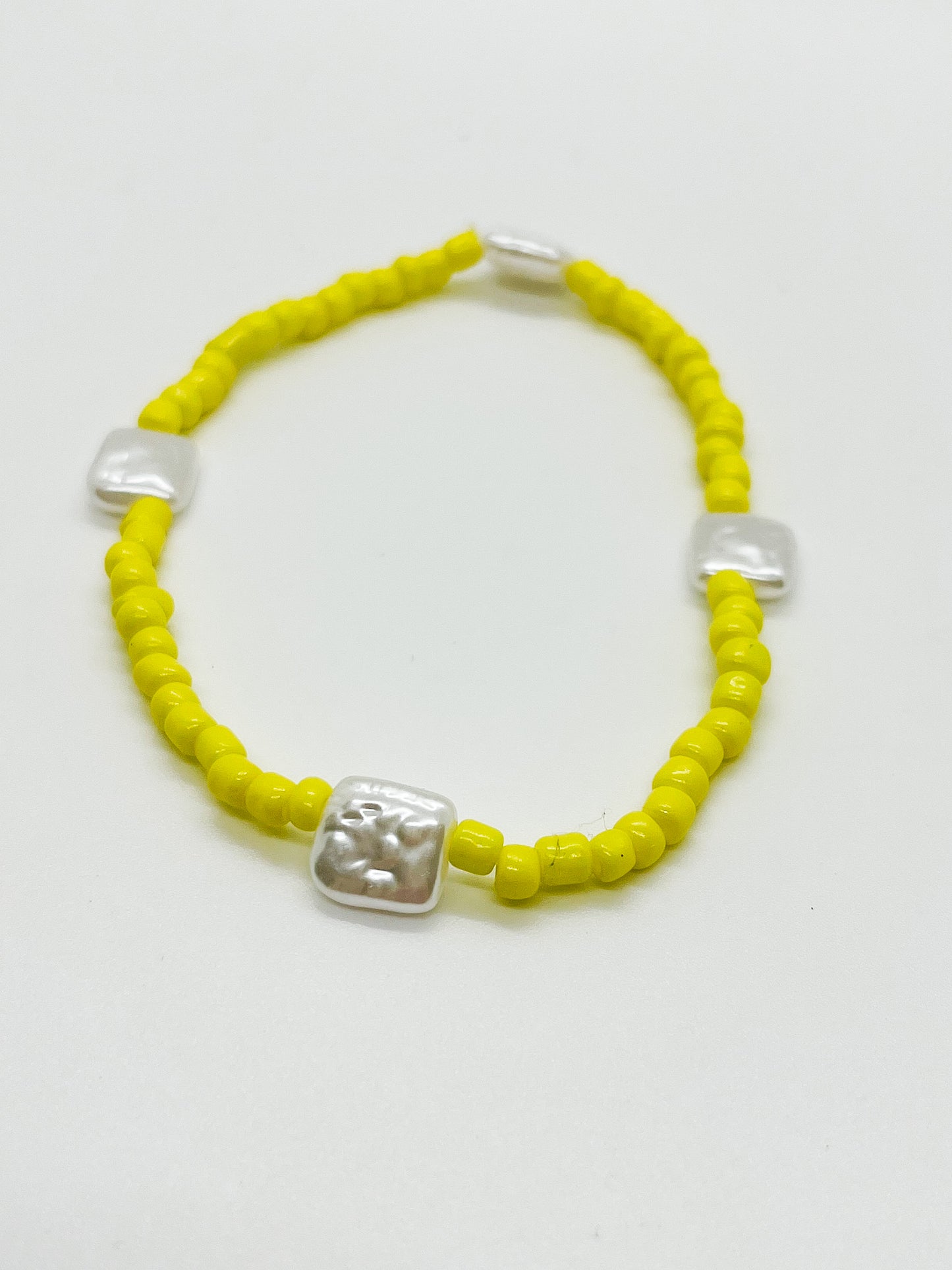 Yellow pearl anklet/bracelet
