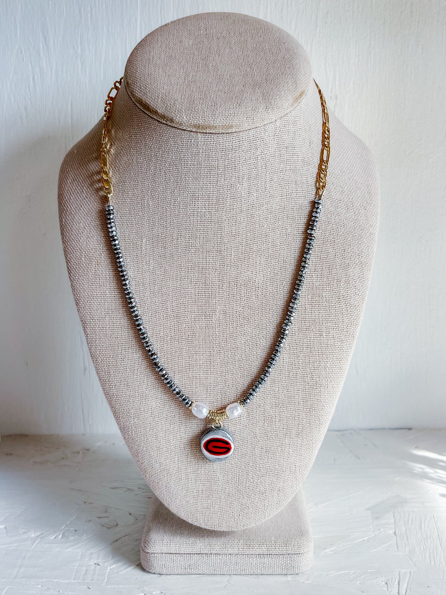 Silver “G” necklace