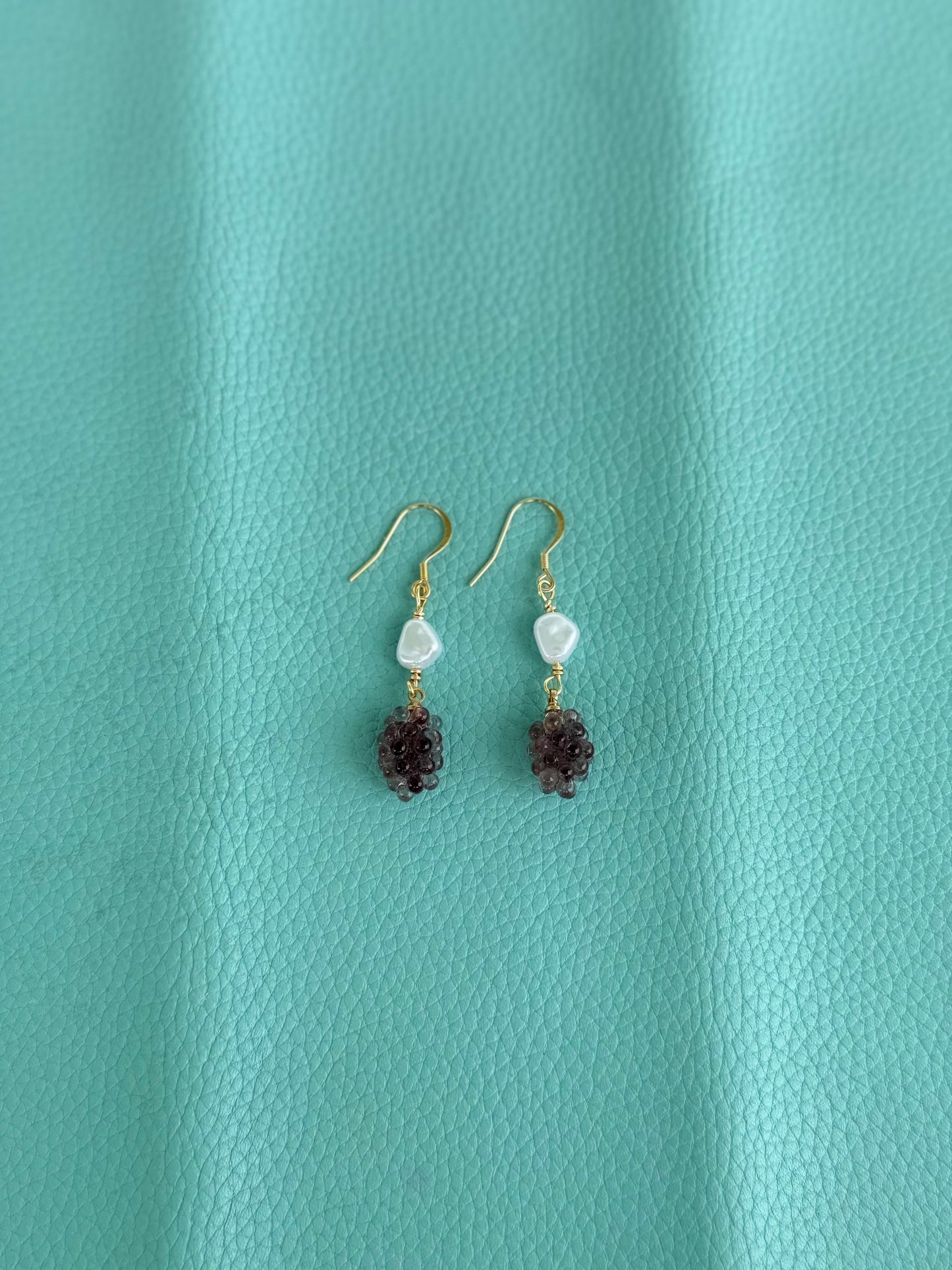 Grape earrings