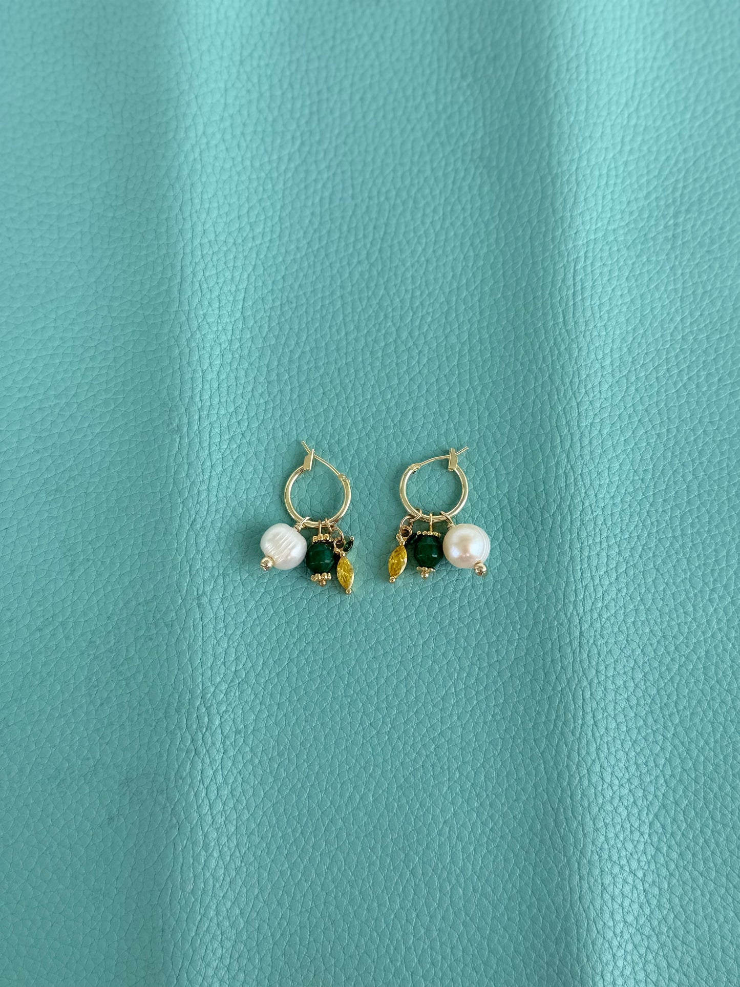 Pearl & Lemon earrings