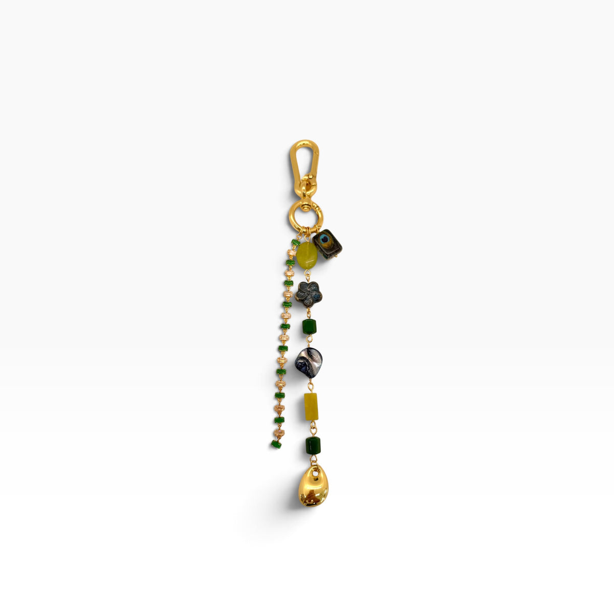 Green & Gold Bag Charm