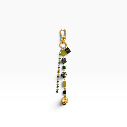 Green & Gold Bag Charm